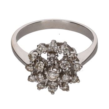 ANILLOS / SORTIJAS<BR>SORTIJA EN ORO BLANCO CON BRILLANTES. ... · ref.: PRESENTA CERTIFICADO...