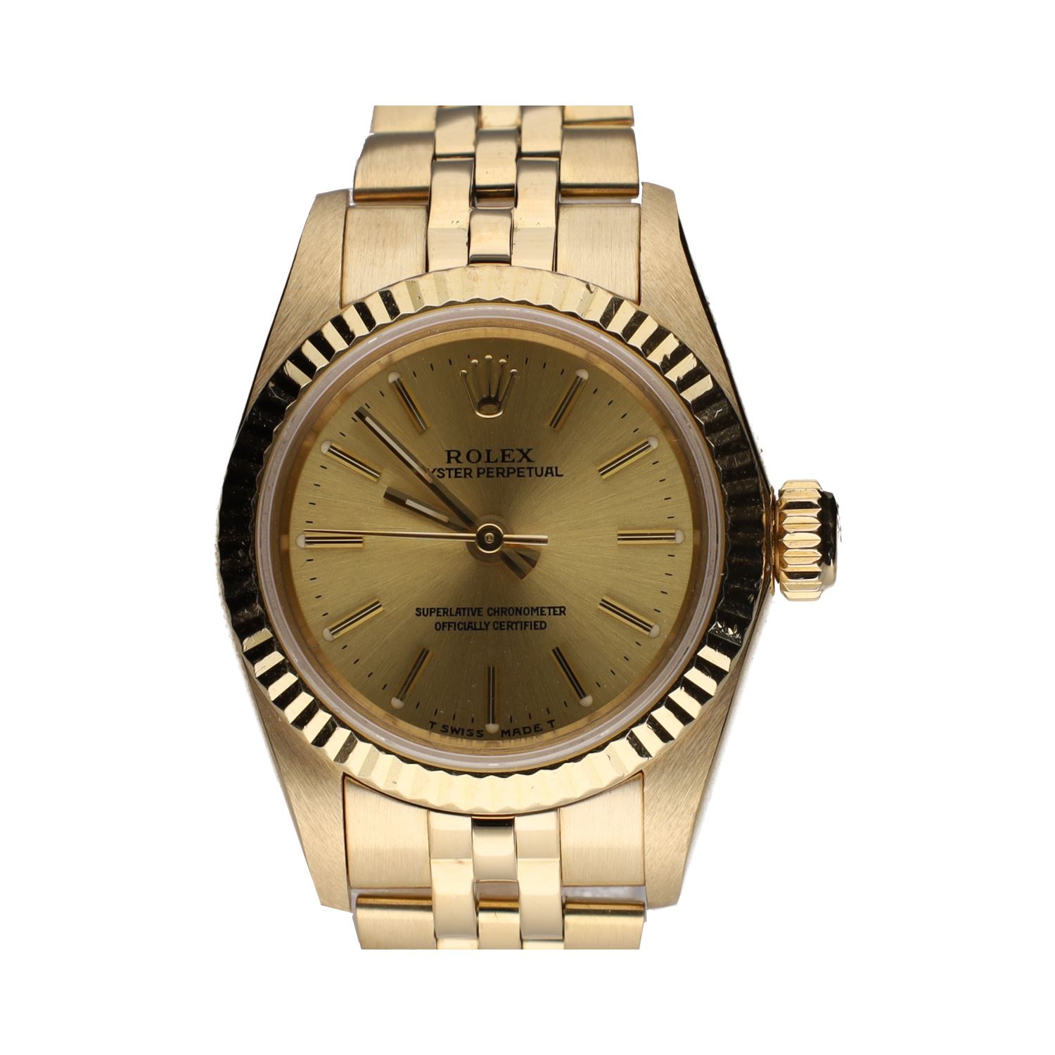 Oyster perpetul oro amarillo señora 26mm.  