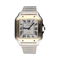 CARTIER<BR>SANTOS ACERO Y ORO AUTOMÁTICO 35MM.   ...