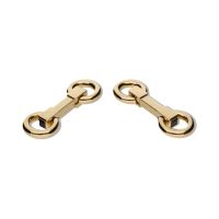 GEMELOS<BR>GEMELOS EN ORO AMARILLO BARRA CON ANIL...