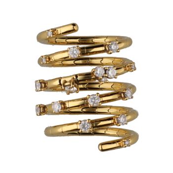 ANILLOS / SORTIJAS<BR>SORTIJA TIPO MUELLE EN ORO AMARILLO CO... · ref.: (SMX)