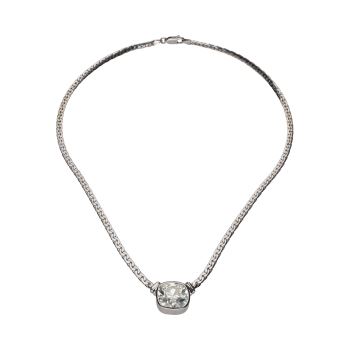 COLLARES<BR>COLLAR REALIZADO EN ORO BLANCO CON UN ... · ref.: PRESENTA CERTIFICADO...