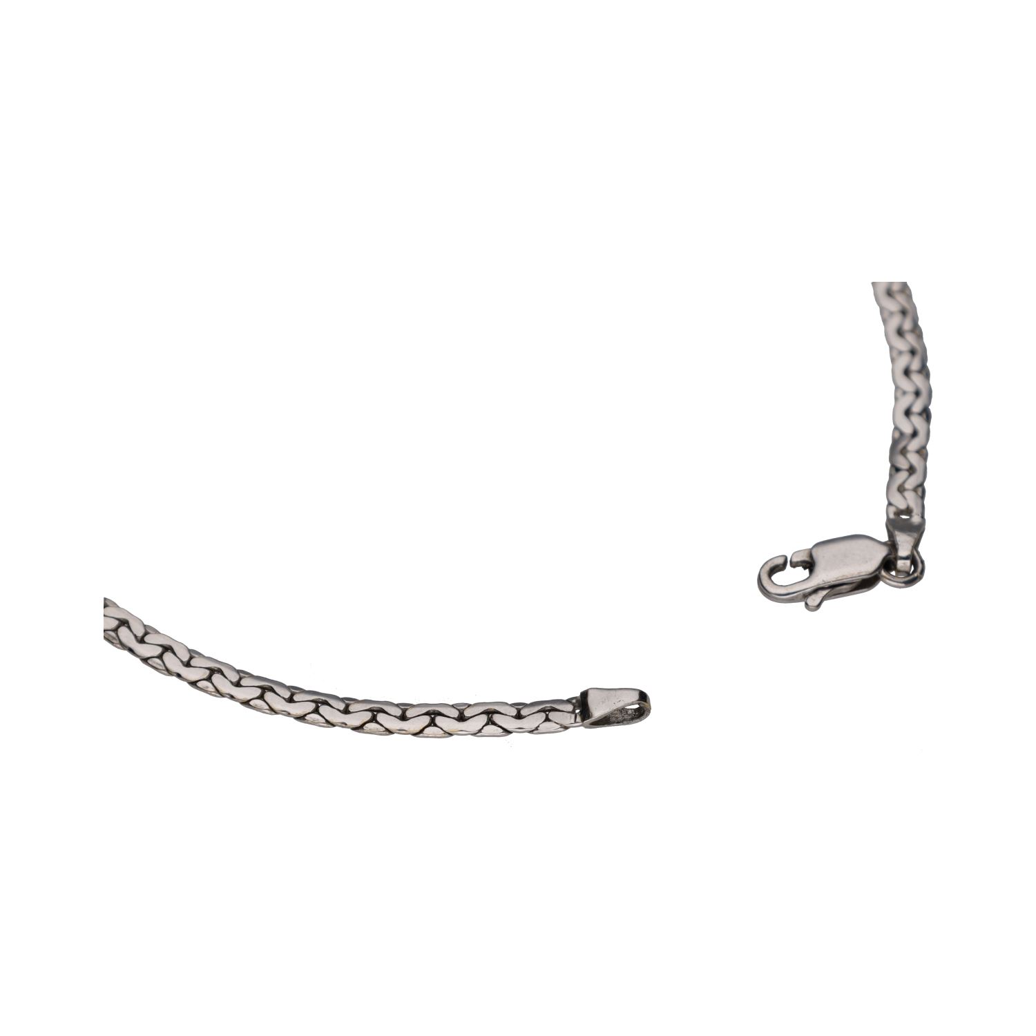 Collar realizado en oro blanco con un brillante.