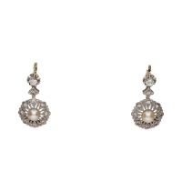 PENDIENTES<BR>PENDIENTES ANTIGUOS EN ORO AMARILLO Y ...