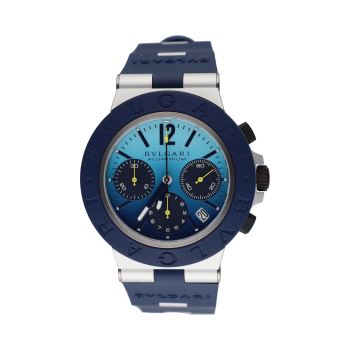 BULGARI<BR>ALUMINIUM AZUL CHRONO 40MM. · ref.: BB 40 AT CH