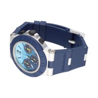 Aluminium azul chrono 40mm.   