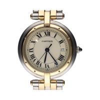 Panthere ronde acero y oro 30mm.   