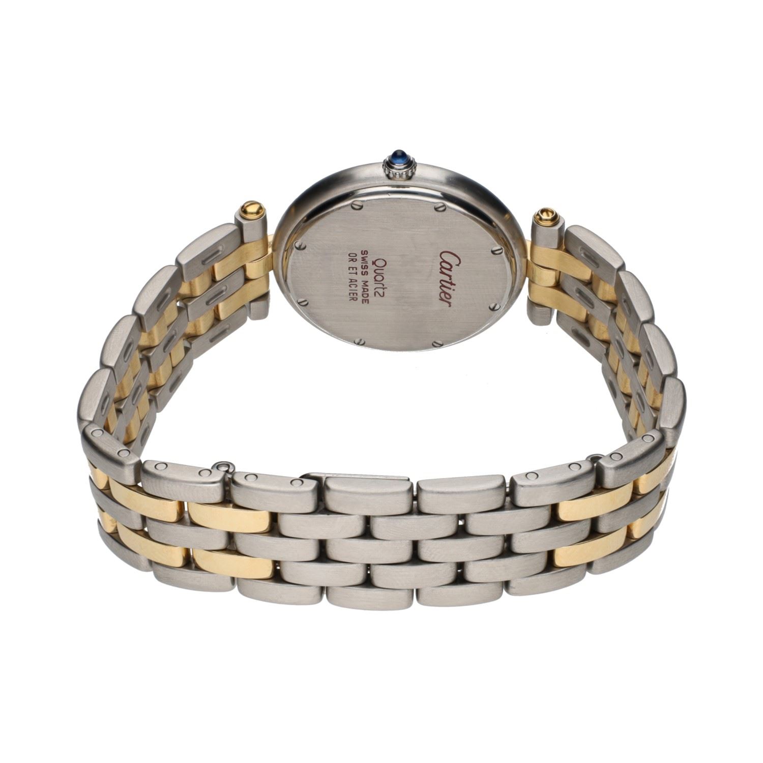 Panthere ronde acero y oro 30mm.   