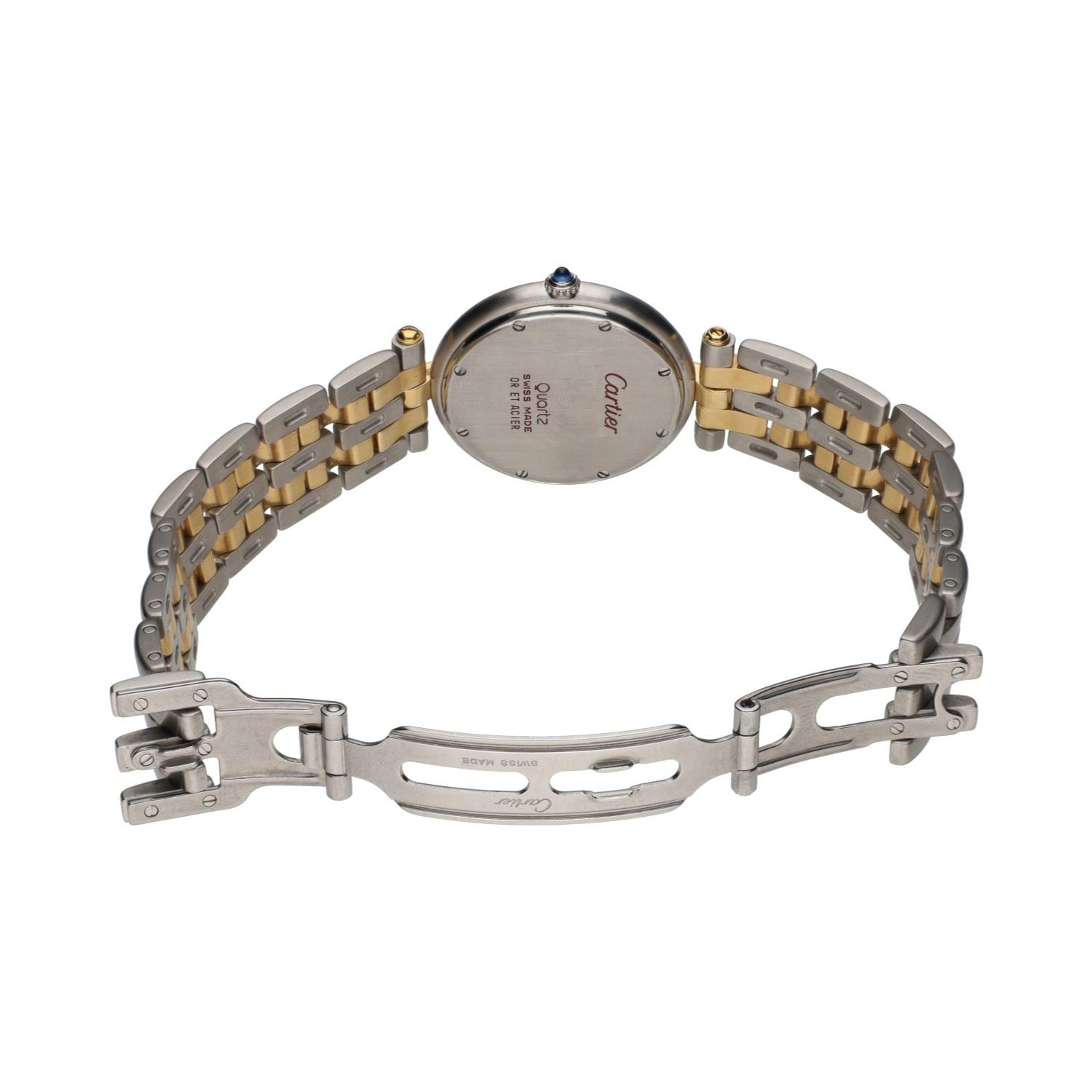 Panthere ronde acero y oro 30mm.   