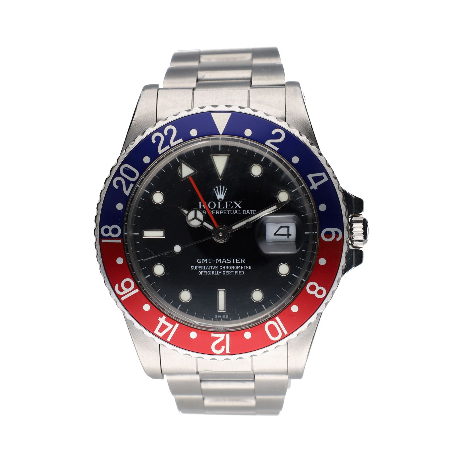 Gmt-master acero oyster pepsi 40mm.   
