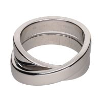 Sortija paris nouvelle vague oro blanco. Talla 49.