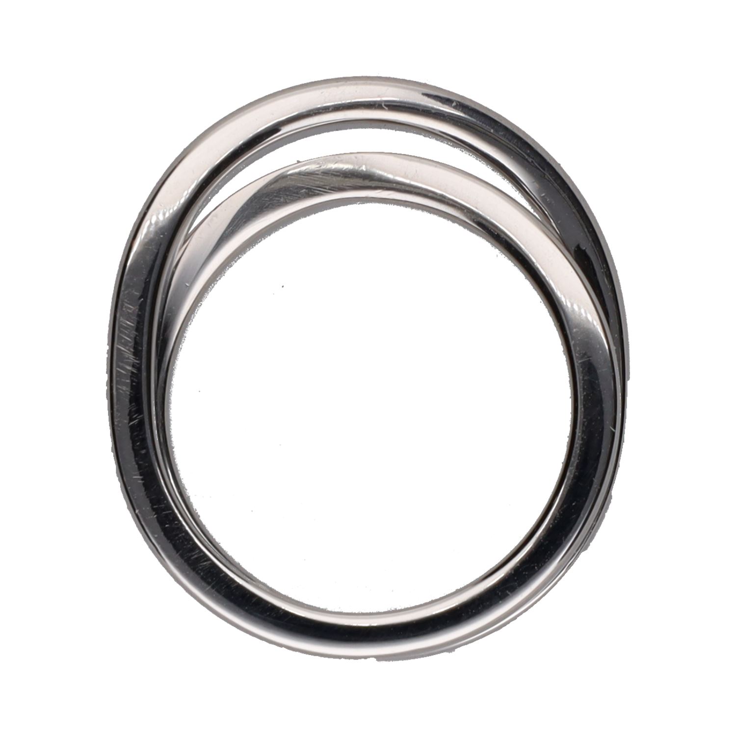 Sortija paris nouvelle vague oro blanco. Talla 49.