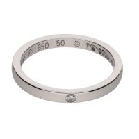 ANILLOS / SORTIJAS<BR>SORTIJA ALIANZA DE CARTIER CON UN BRIL...