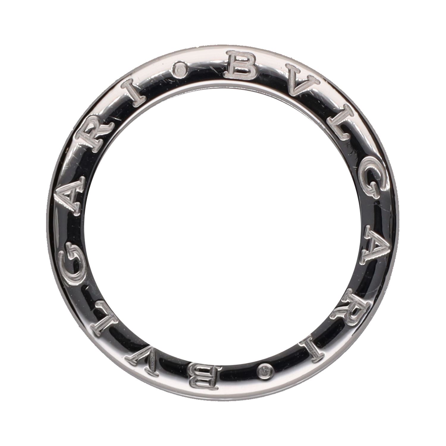 Sortija bulgari b-zero en oro blanco con brillantes. Talla 52