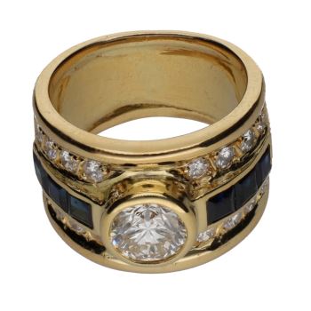 ANILLOS / SORTIJAS<BR>SORTIJA EN ORO AMARILLO CON BRILLANTE ... · ref.: PRESENTA CERTIFICADO...