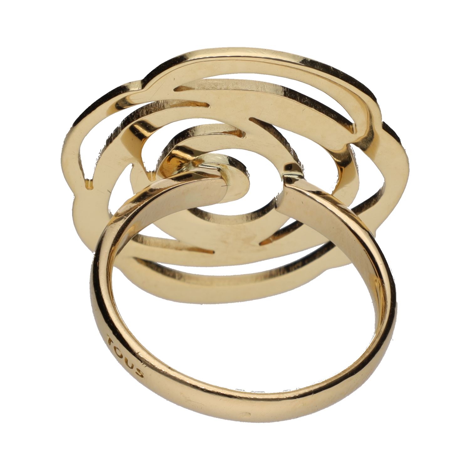 Sortija tous en oro amarillo. Talla 12.