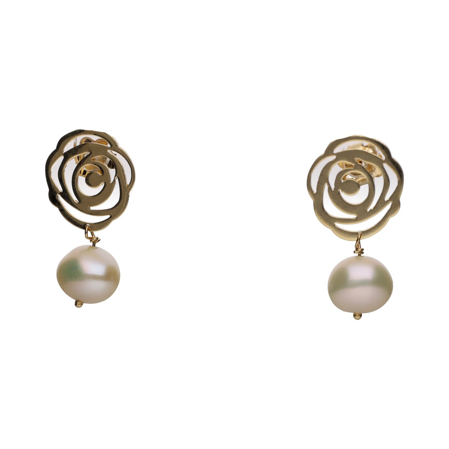 Pendientes tous en oro amarillo con perla.