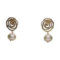 Pendientes tous en oro amarillo con perla.