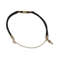 Pulsera bulgari astrale en oro amarillo y cordón.