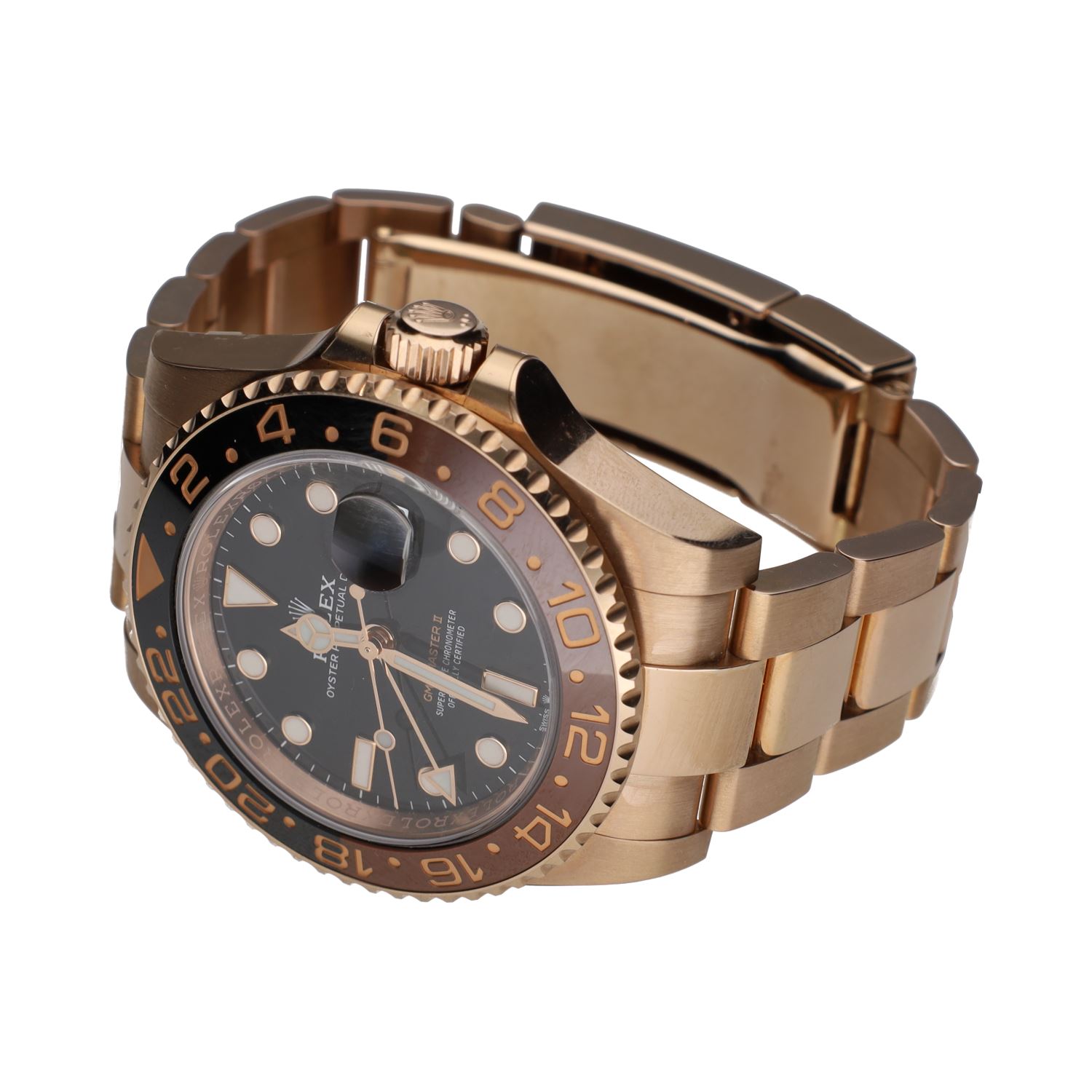 Gmt-master ii oro rosa cerámico 40mm.  