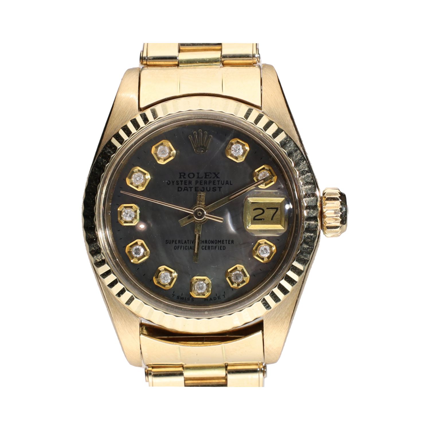 Datejust señora oro amarillo brillantes 26mm.   