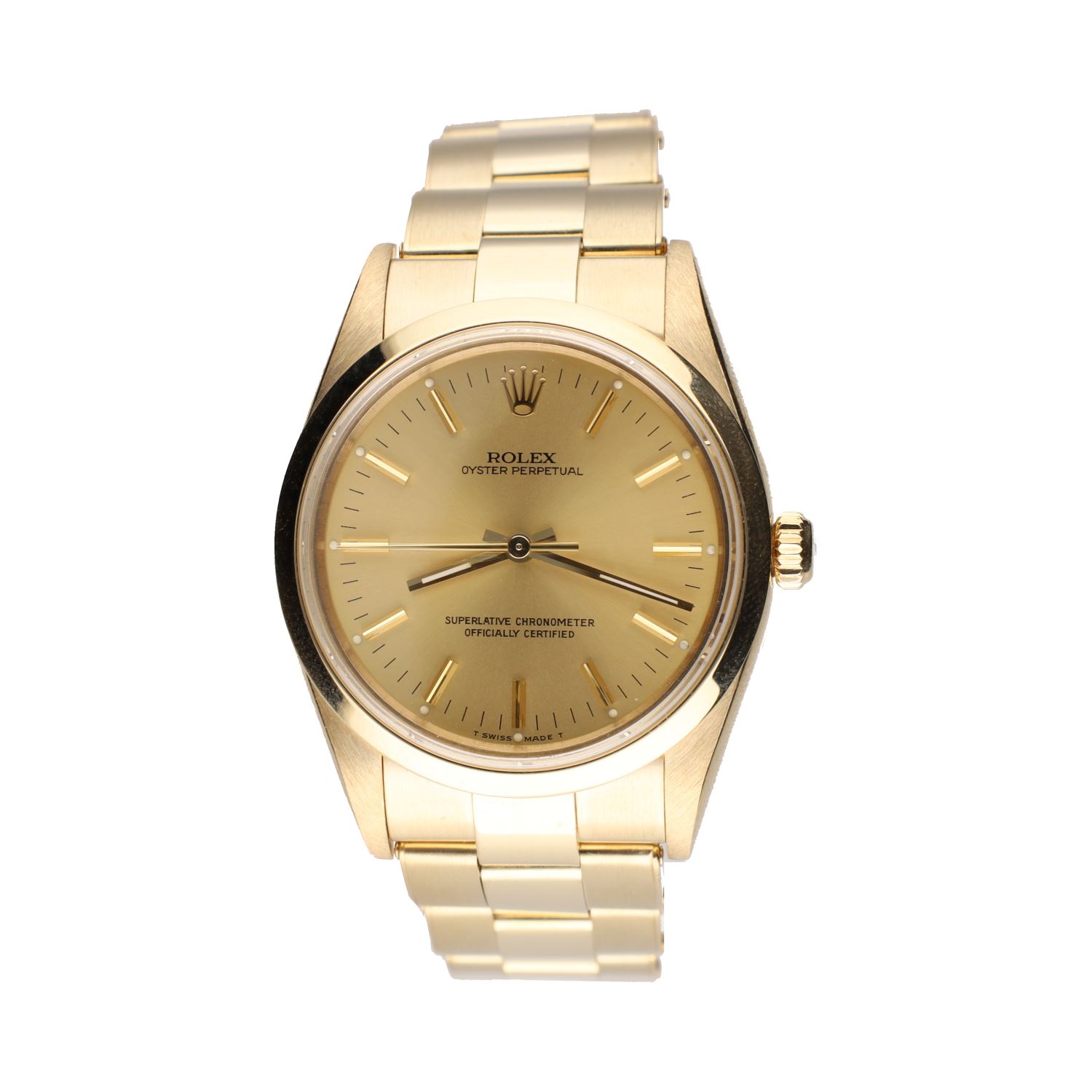 Oyster perpetual oro amarillo 34mm.  