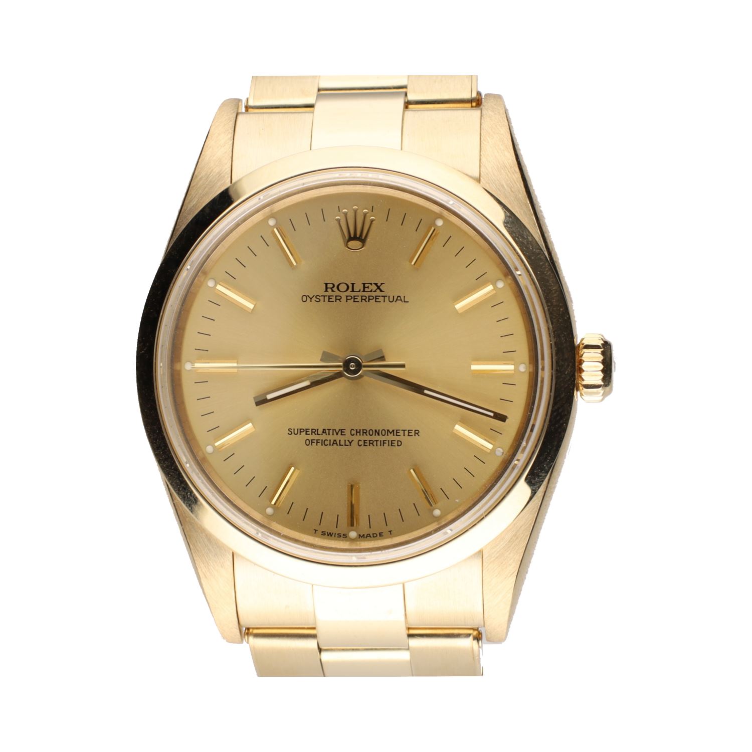 Oyster perpetual oro amarillo 34mm.  