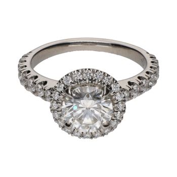 ANILLOS / SORTIJAS<BR>SORTIJA SOLITARIO DE CARTIER EN PLATIN... · ref.: PRECENTA CERTIFICADO...