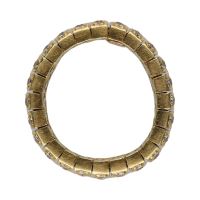 Sortija articulada en oro amarillo con brillantes. Talla 19.