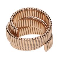 Sortija tubogas en oro rosa.