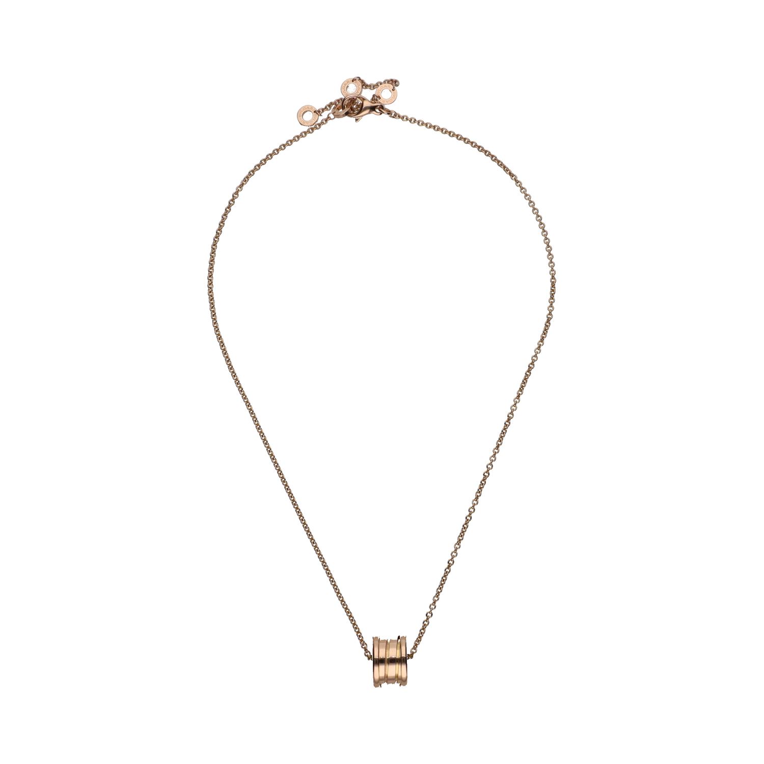 Collar b-zero de bulgari en oro rosa.