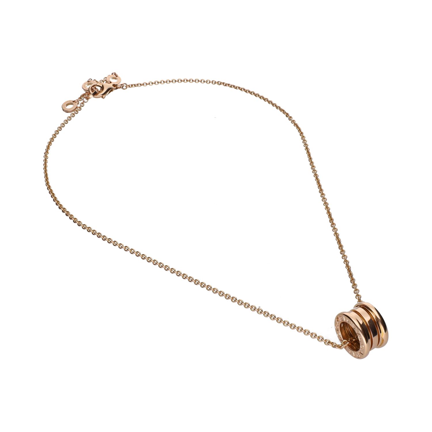 Collar b-zero de bulgari en oro rosa.