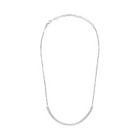 COLLARES<BR>COLLAR EN ORO BLANCO CON BRILLANTES.