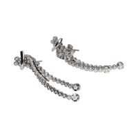 Pendientes en oro blanco con brillantes.