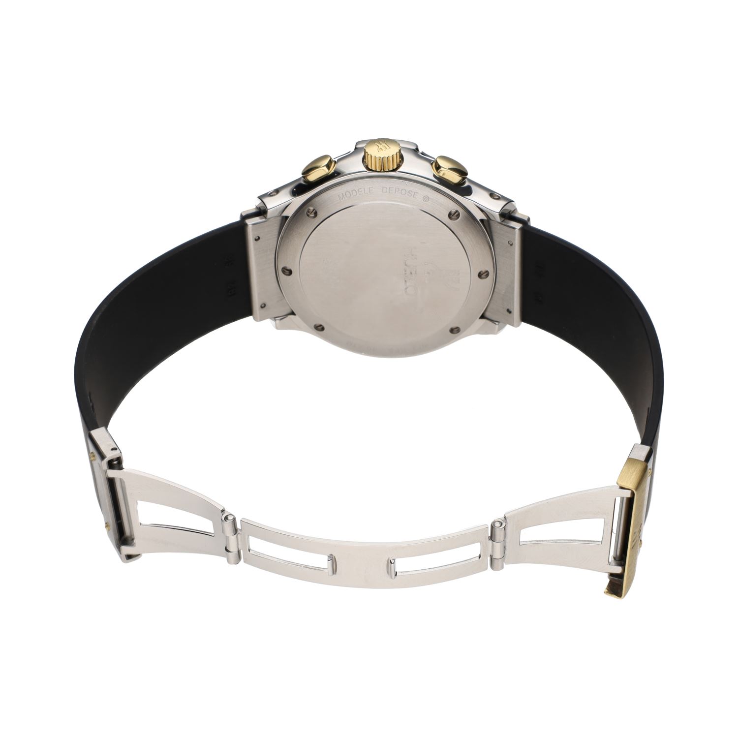 Elegant acero y oro esfera azul 40mm.   