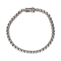 Pulsera riviere en oro blanco con brillantes 3,80ct.