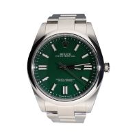 ROLEX<BR>OYSTER PERPETUAL ACERO ESFERA VERDE 41...
