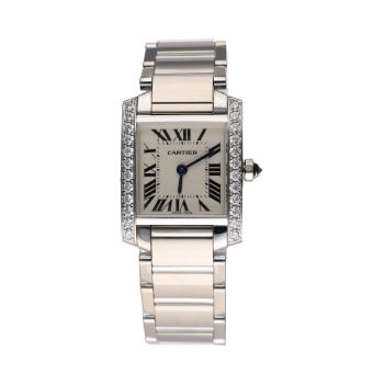 CARTIER<BR>TANK FRANCES SEÑORA ORO BLANCO BRILLAN... · ref.: 2403