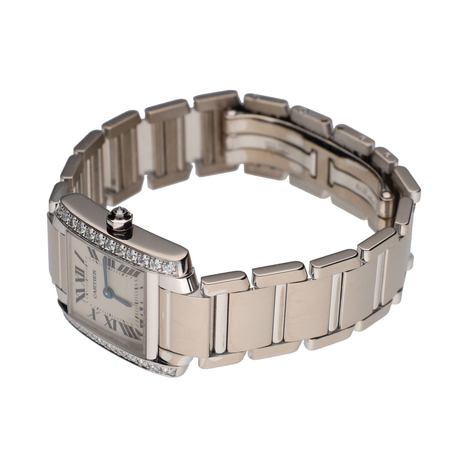 Tank frances señora oro blanco brillantes 20mm.  