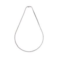 COLLARES<BR>COLLAR RIVIERE EN ORO BLANCO CON BRILL...