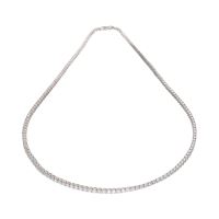 Collar riviere en oro blanco con brillantes.