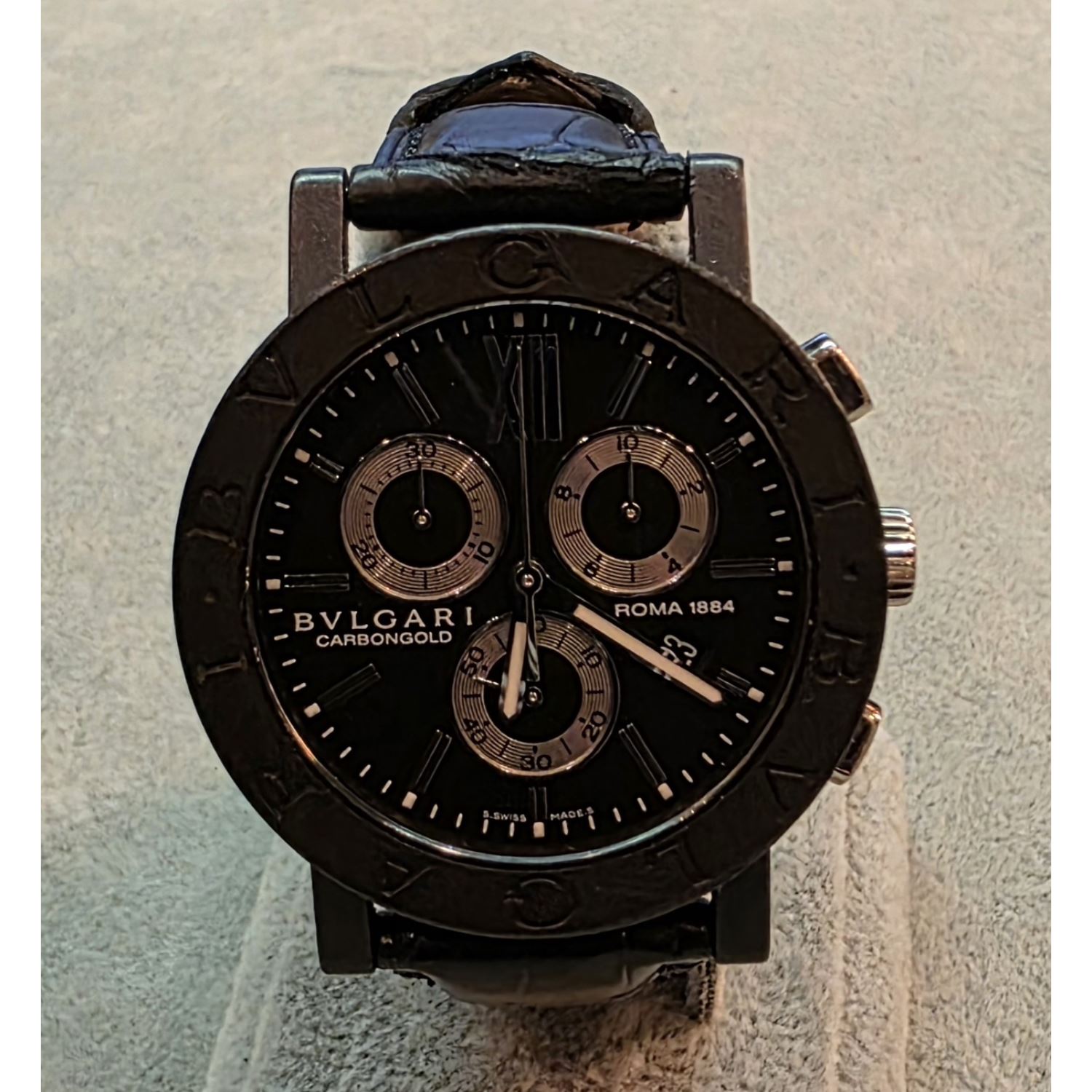 Carbongold chronograph roma 38mm.  