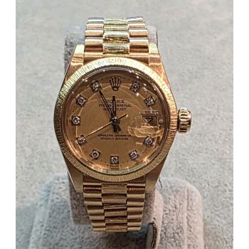 ROLEX<BR>DATEJUST DIAMONDS SEÑORA ORO AMARILLO ... · ref.: 6927