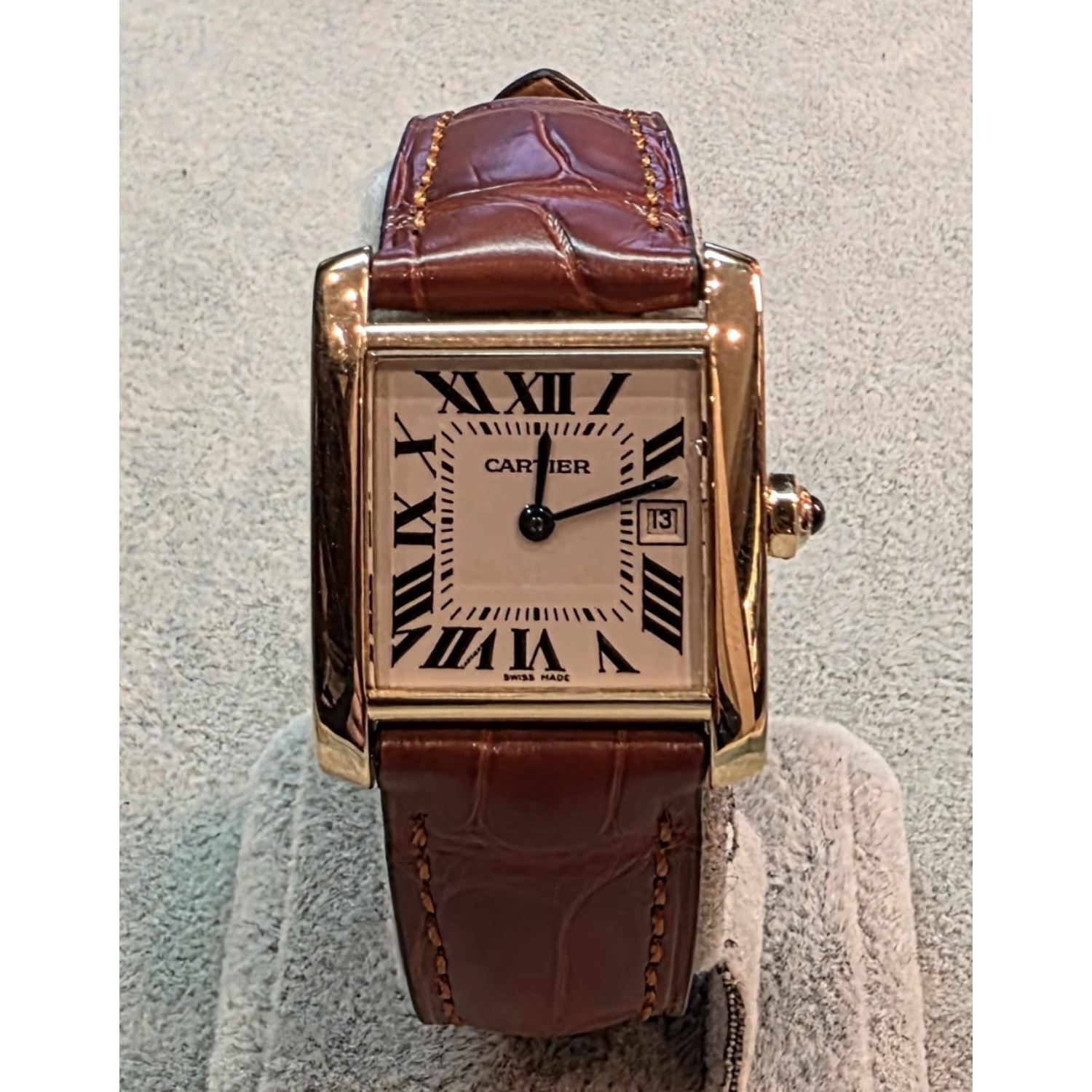 Tank frances oro amarillo quartz 25mm.   