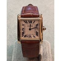 CARTIER<BR>TANK FRANCES ORO AMARILLO QUARTZ 25MM....