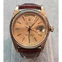 ROLEX<BR>DAY-DATE ORO AMARILLO CUERO 36MM.