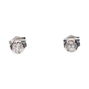 PENDIENTES<BR>PENDIENTES DORMILONAS EN ORO BLANCO CO... · ref.: PRESENTA CERTIFICADO...