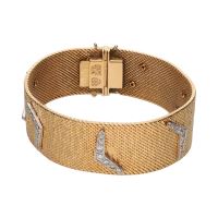 PULSERAS<BR>PULSERA EN ORO AMARILLO CON BRILLANTES...
