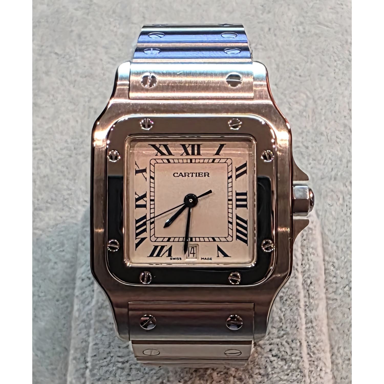 Santos acero quartz 29mm.  