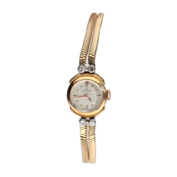 OMEGA<BR>VINTAGE SEÑORA ORO AMARILLO CON BRILLA... · ref.: 
